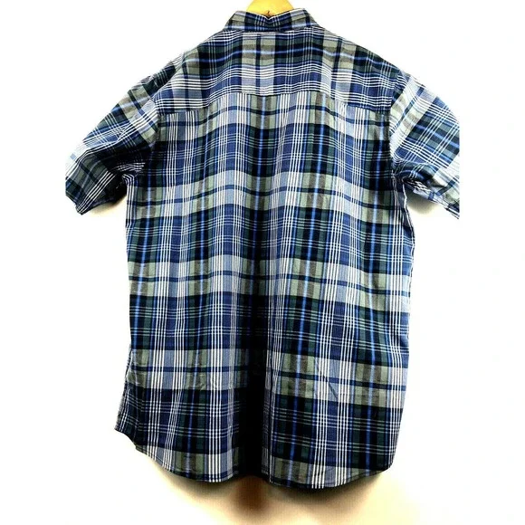 Woolrich Adventure Series Mens XL Keep It Moving Short Sleeve Blue Plaid $59 - Picture 5 of 5